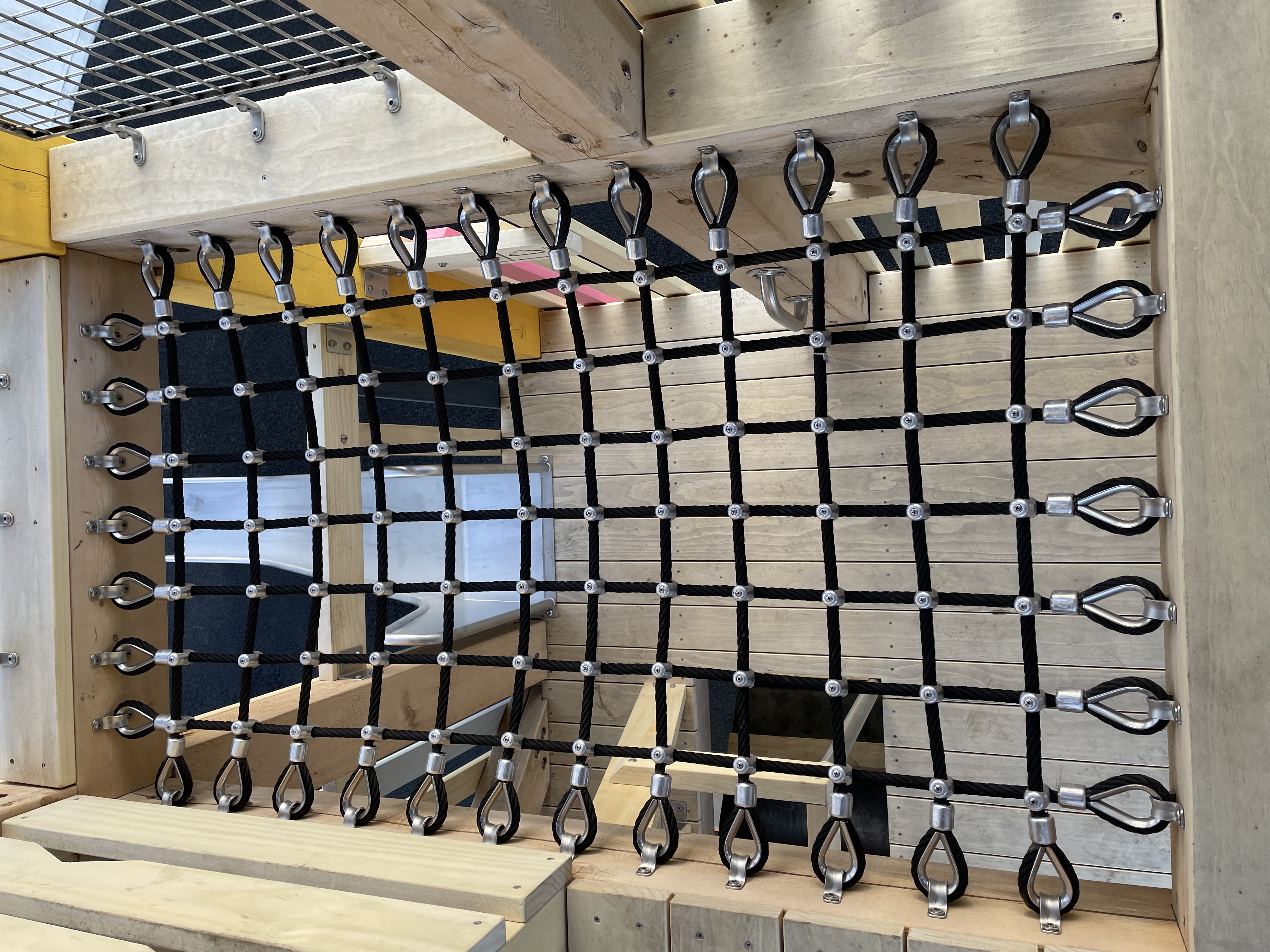 Parc Réunis (Beaumont, AB) playground in Beaumont, AB - children playing on equipment