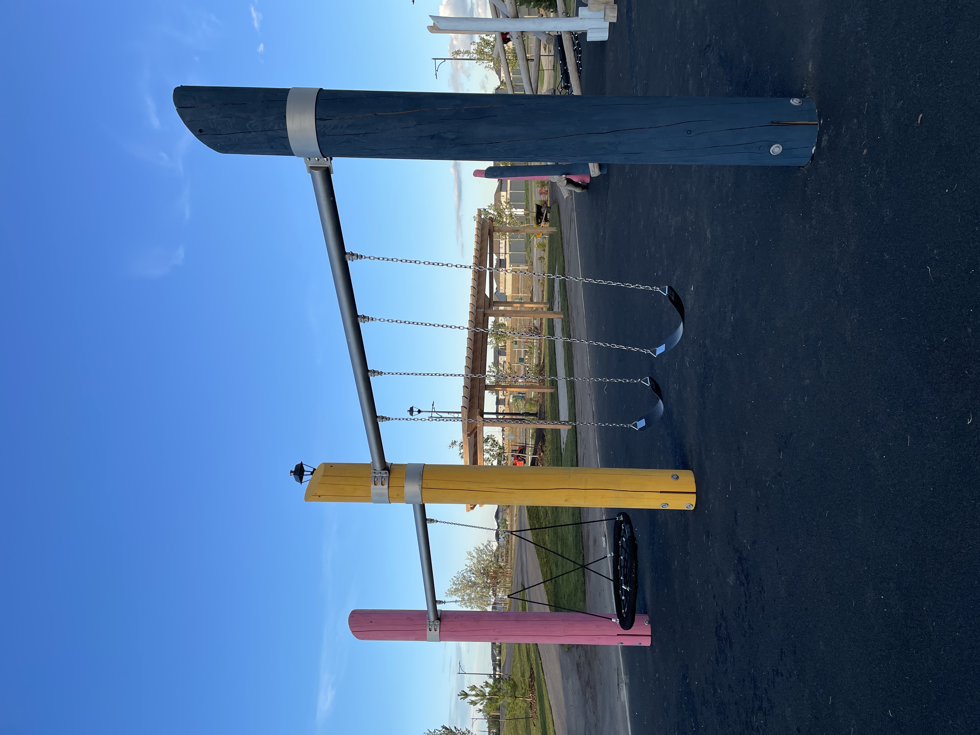 Parc Réunis (Beaumont, AB) playground in Beaumont, AB - outdoor recreational equipment