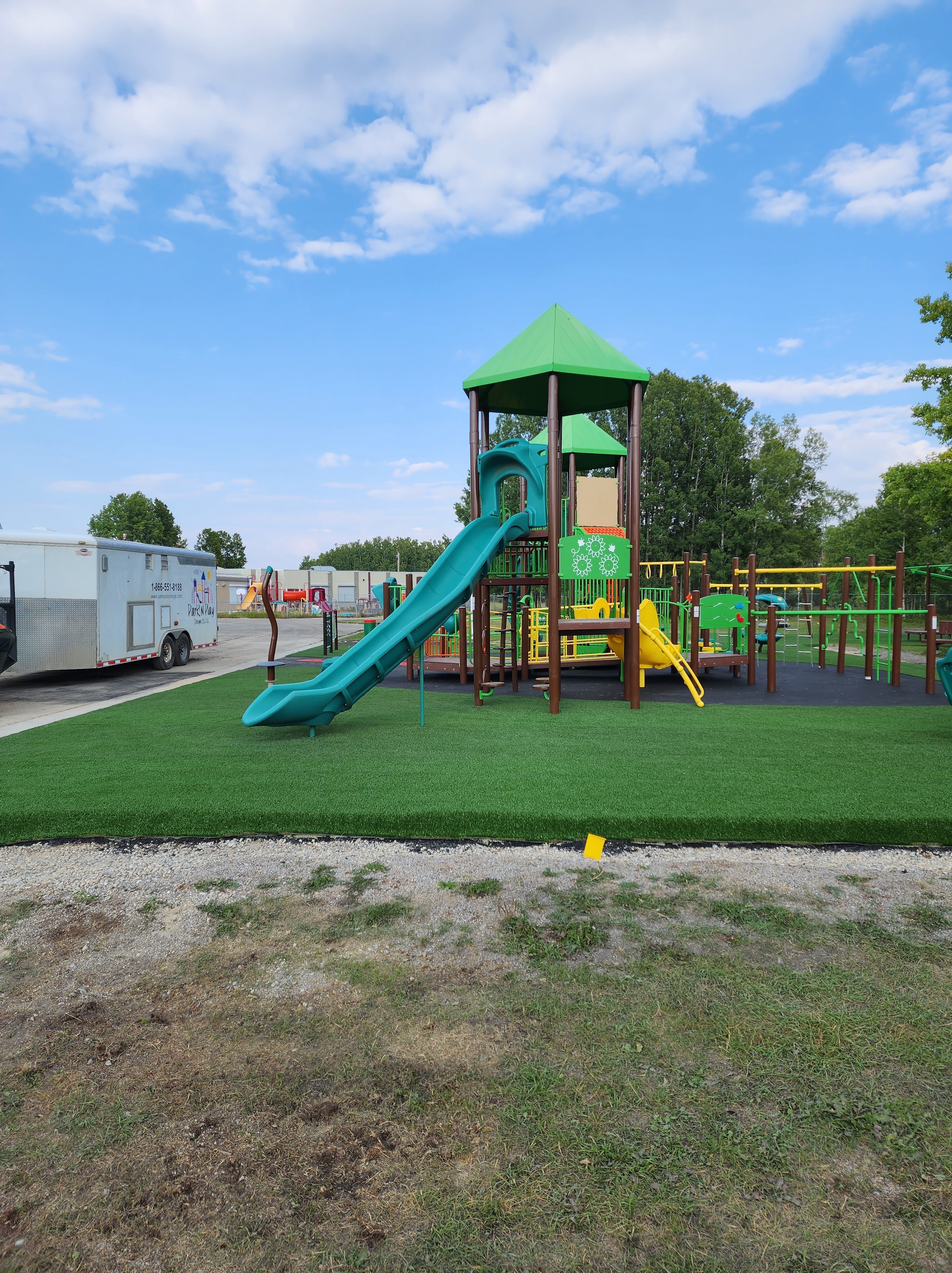 Chiila School (Tsuut-ina Reserve, AB) in Tsuut-ina Reserve, AB - playground detail and design features