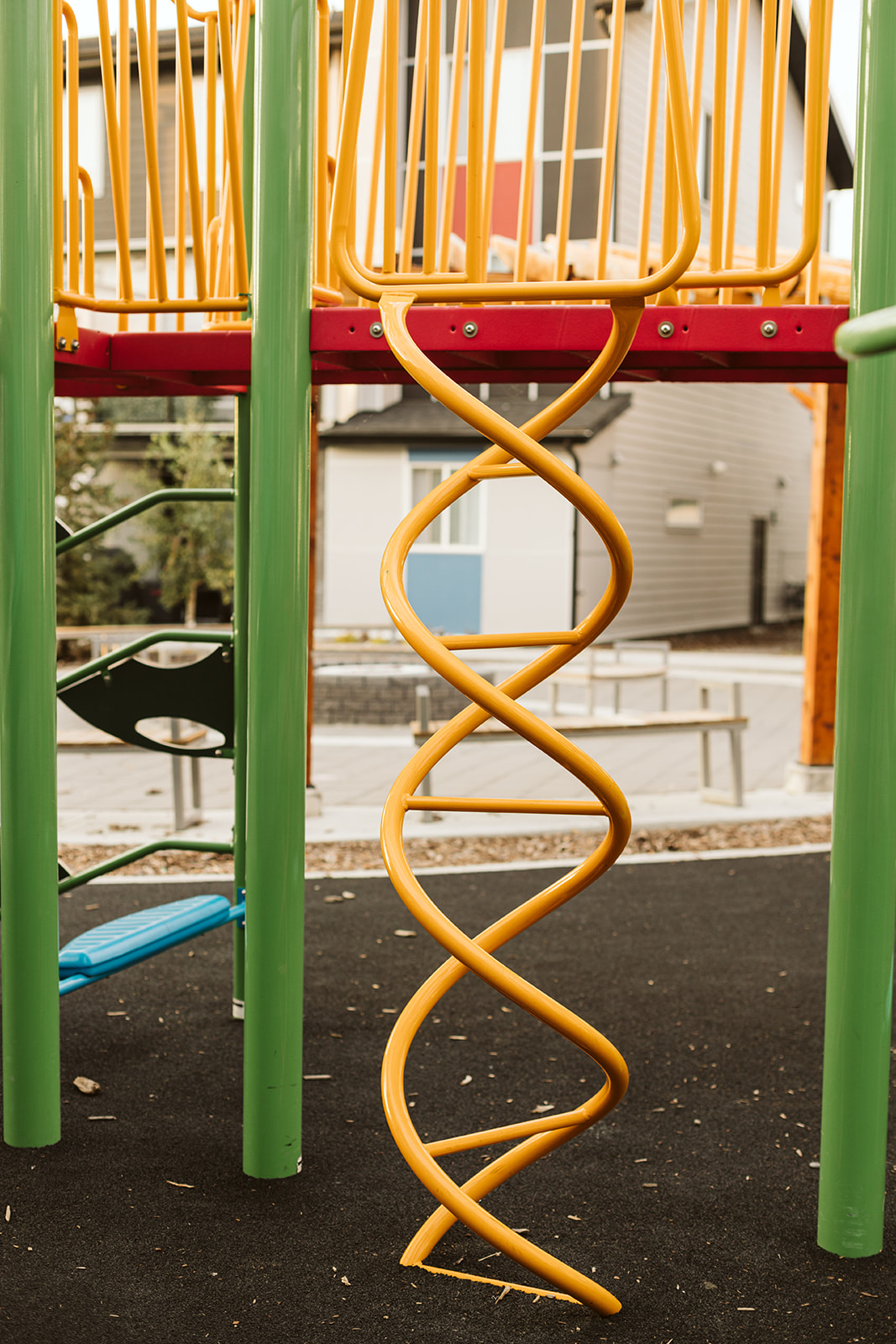 Redstone (Calgary, AB) playground in Calgary, AB - natural playground features