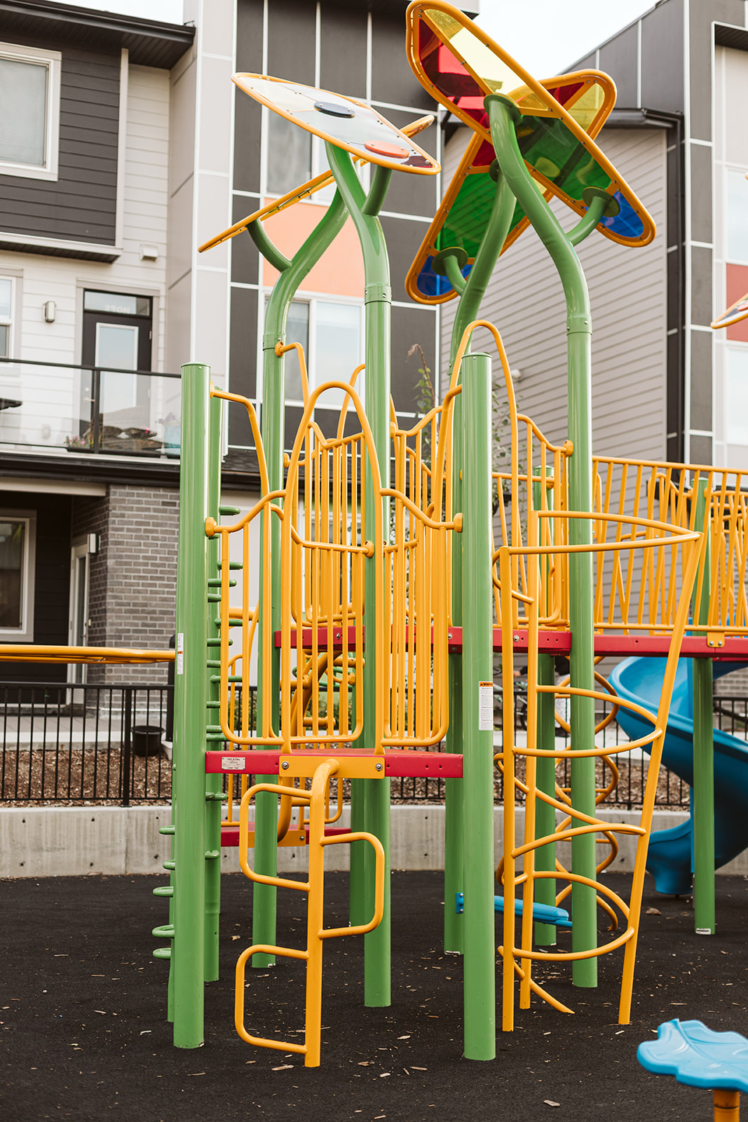 Redstone (Calgary, AB) playground in Calgary, AB - interactive play elements