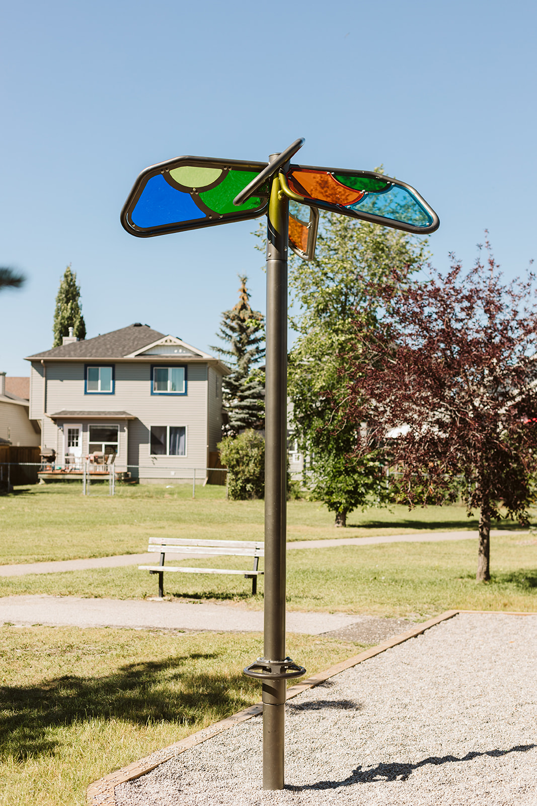 Chapalina Crescent (Calgary, AB) playground in Calgary, AB - playground climbing structures