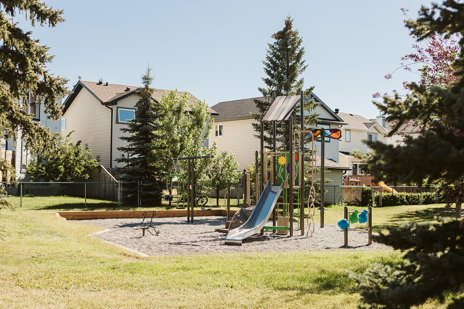 Chapalina Crescent (Calgary, AB) in Calgary, AB - playground detail and design features