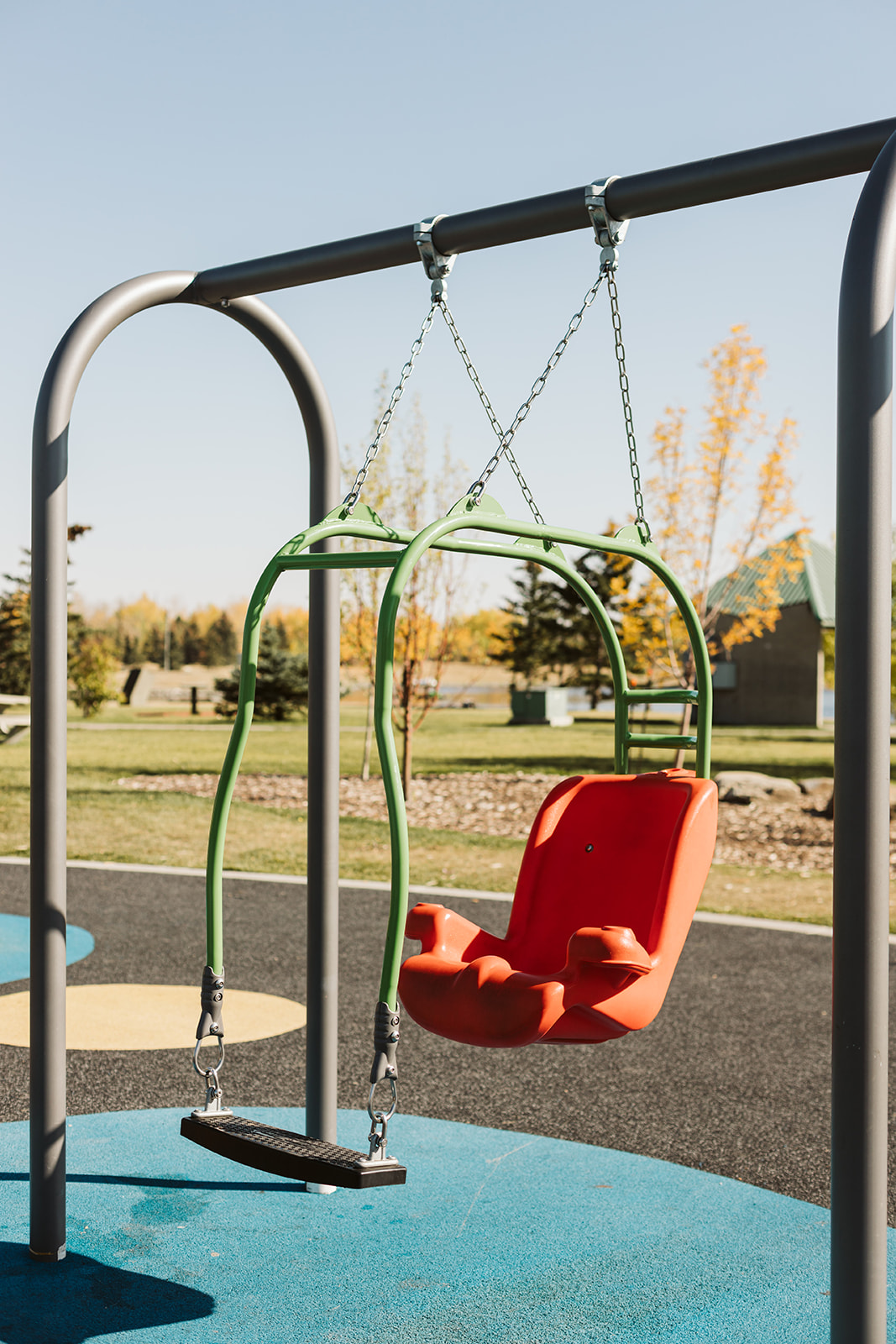 Elliston Park (Calgary, AB) playground in Calgary, AB - natural playground features