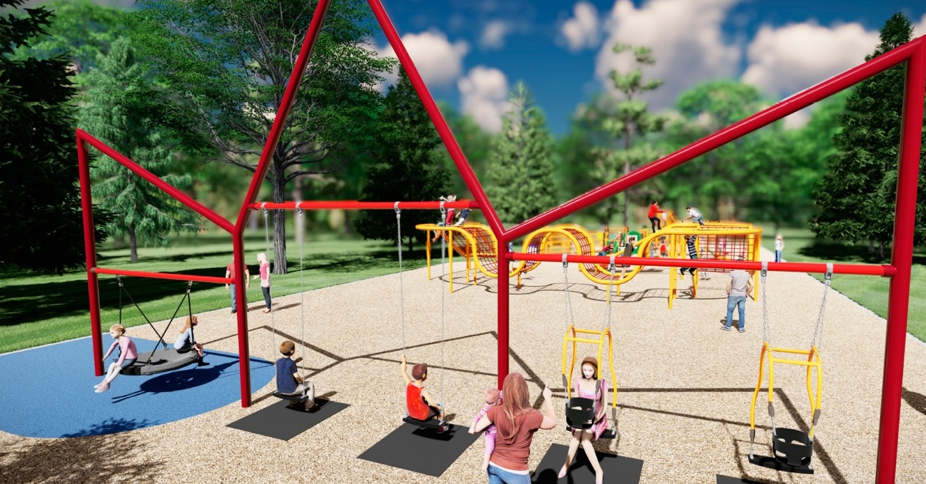 Maple Crest Playground (Edmonton, AB) in Edmonton, AB - playground detail and design features