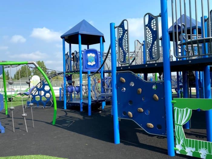 Hidden Valley Playground (Calgary, AB) playground in Calgary, AB - playground swings and slides
