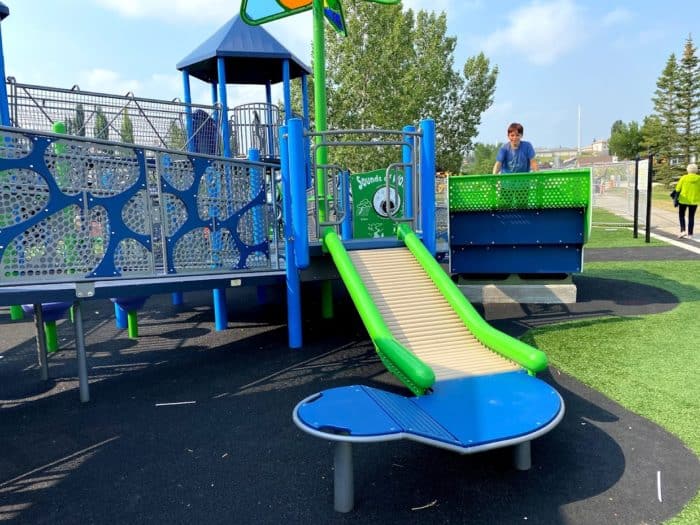 Hidden Valley Playground (Calgary, AB) playground in Calgary, AB - playground swings and slides