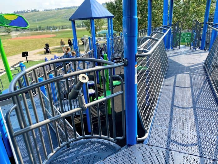 Hidden Valley Playground (Calgary, AB) playground in Calgary, AB - interactive play elements
