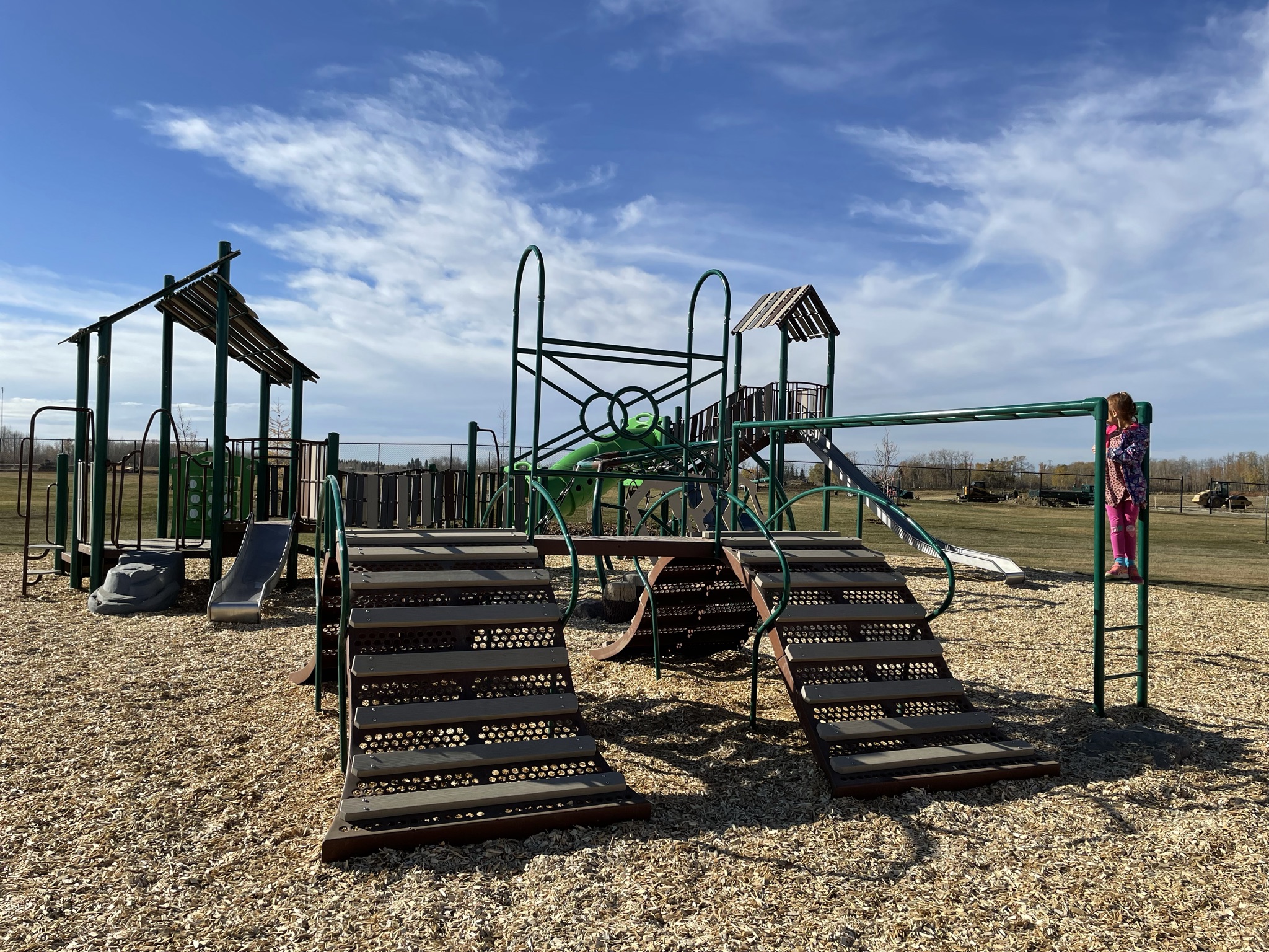 Uplands Playground (Edmonton, AB) playground in Edmonton, AB - playground climbing structures