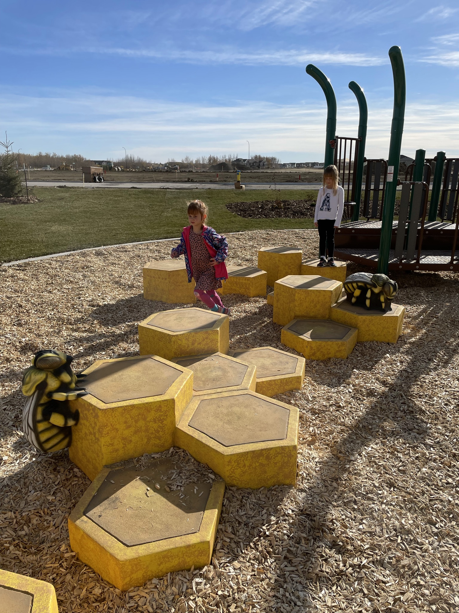 Uplands Playground (Edmonton, AB) playground in Edmonton, AB - natural playground features