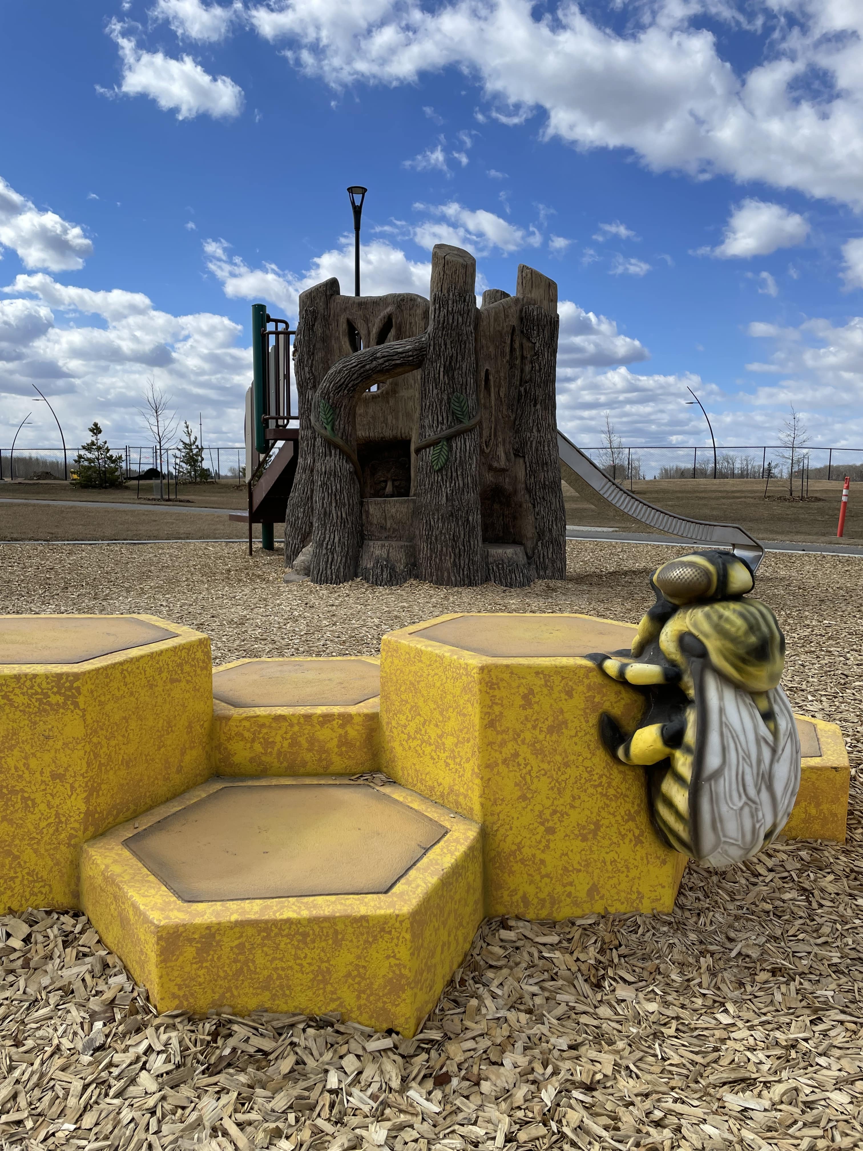 Uplands Playground (Edmonton, AB) playground in Edmonton, AB - outdoor recreational equipment