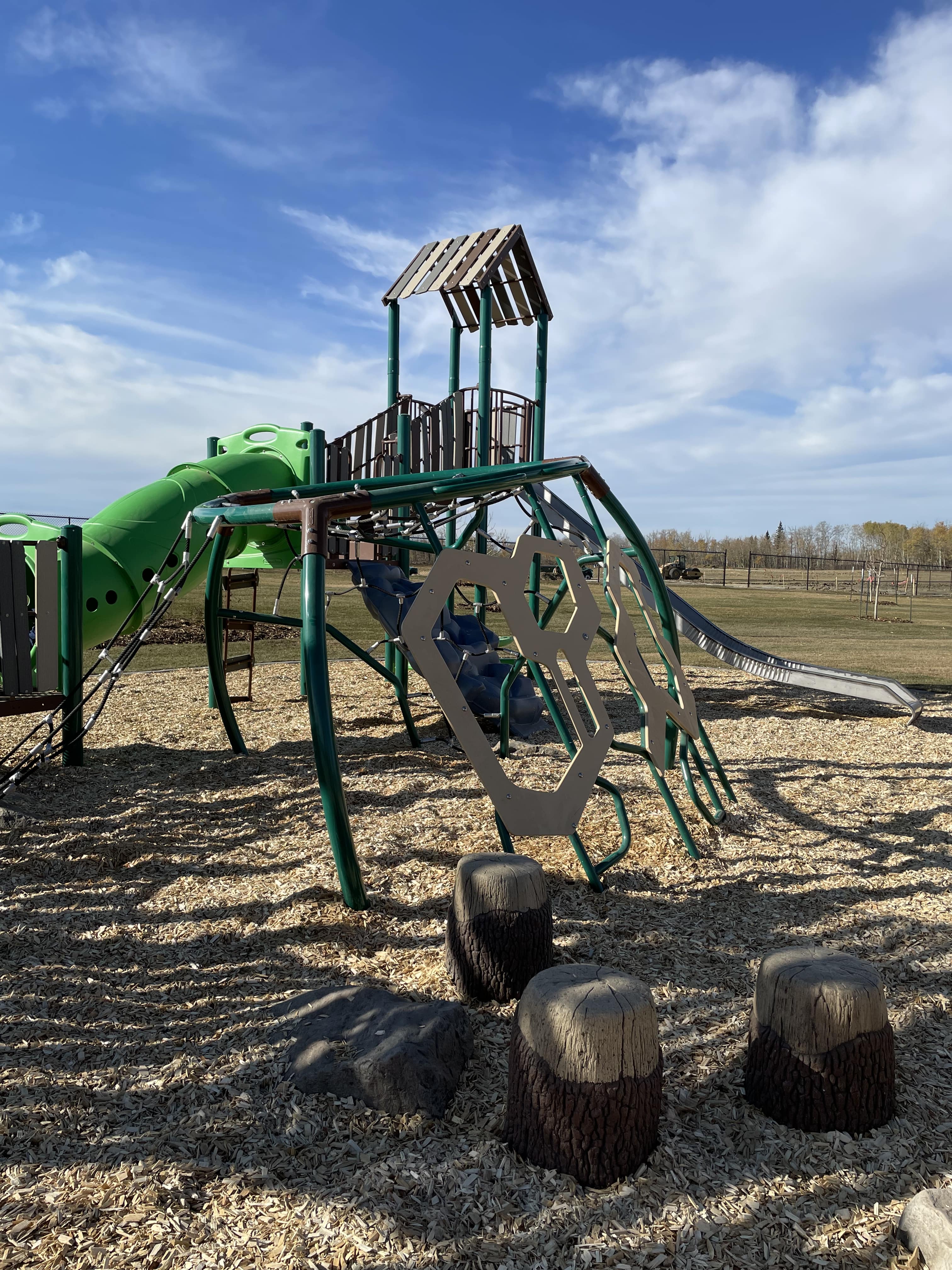 Uplands Playground (Edmonton, AB) in Edmonton, AB - playground detail and design features
