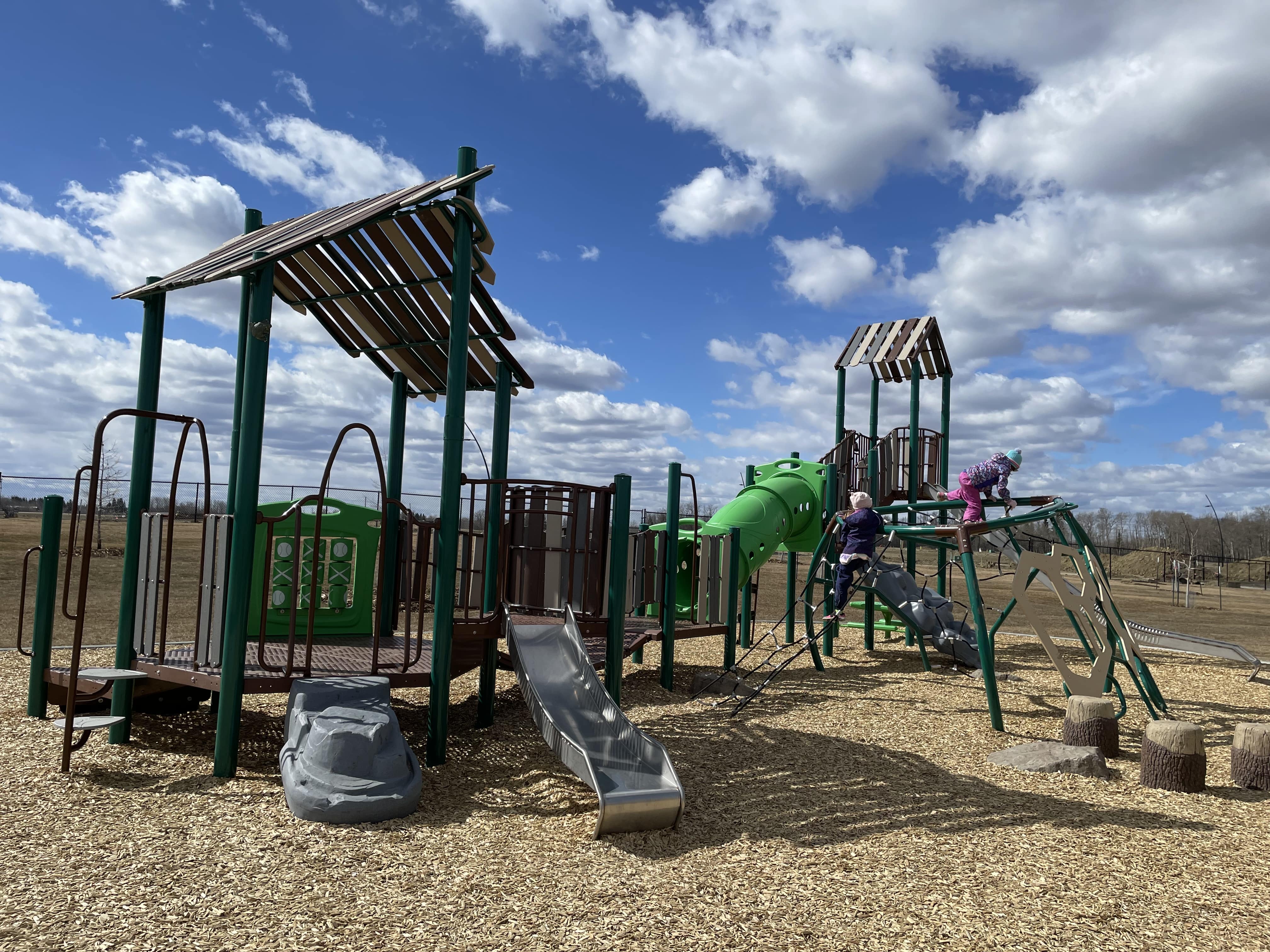 Uplands Playground (Edmonton, AB) playground in Edmonton, AB - accessible playground features