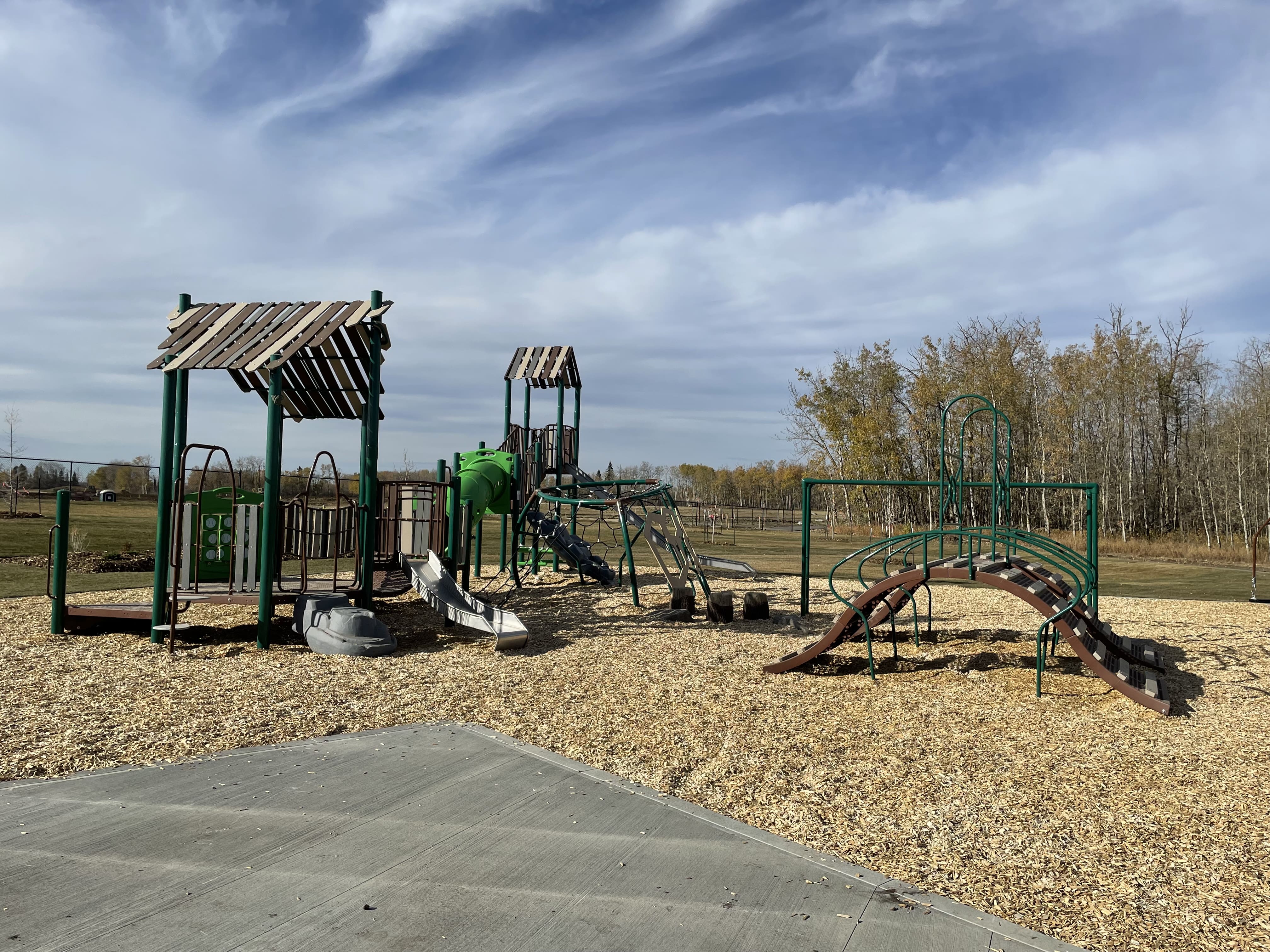 Uplands Playground (Edmonton, AB) in Edmonton, AB - playground detail and design features
