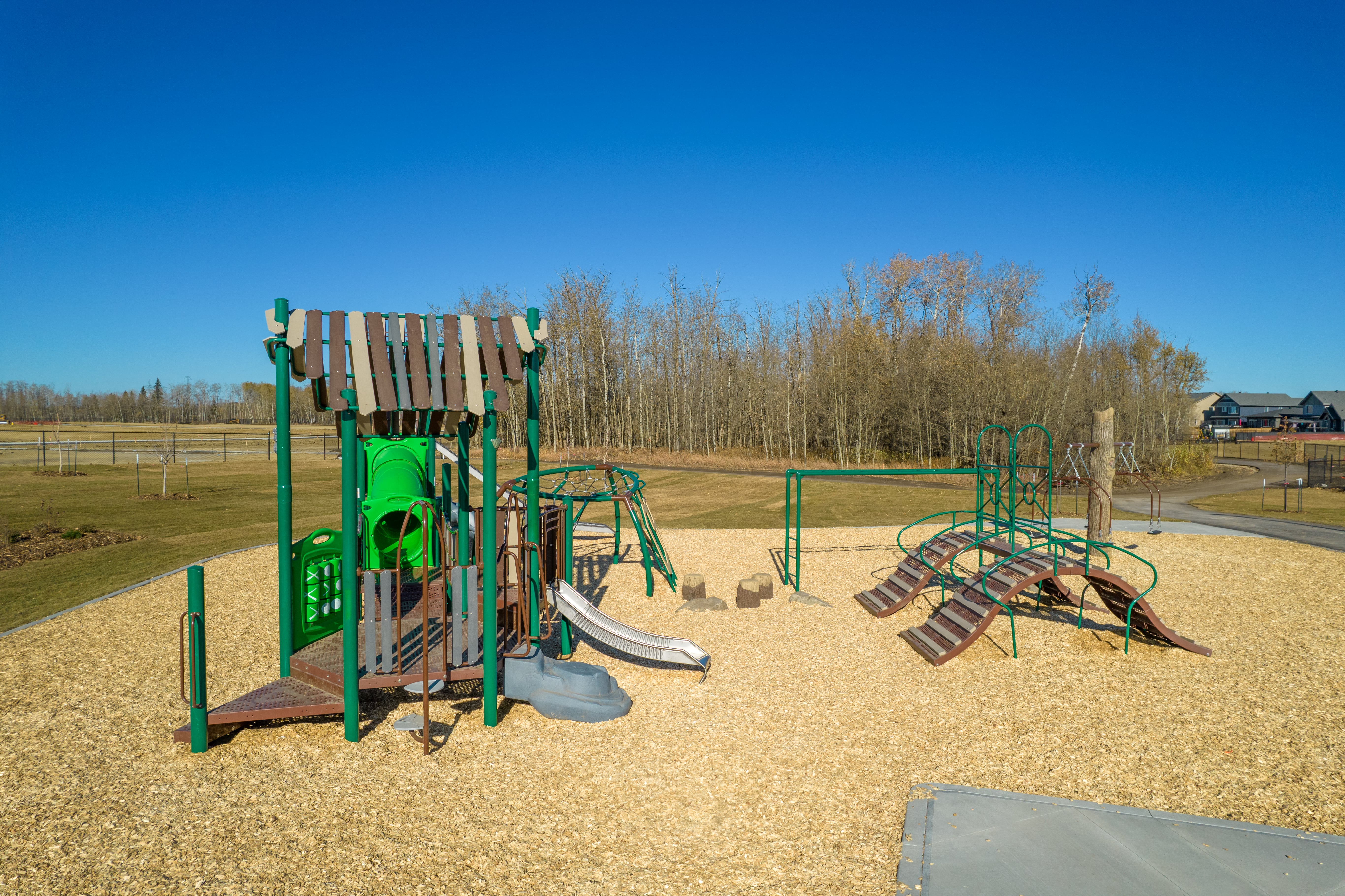 Uplands Playground (Edmonton, AB) playground in Edmonton, AB - accessible playground features