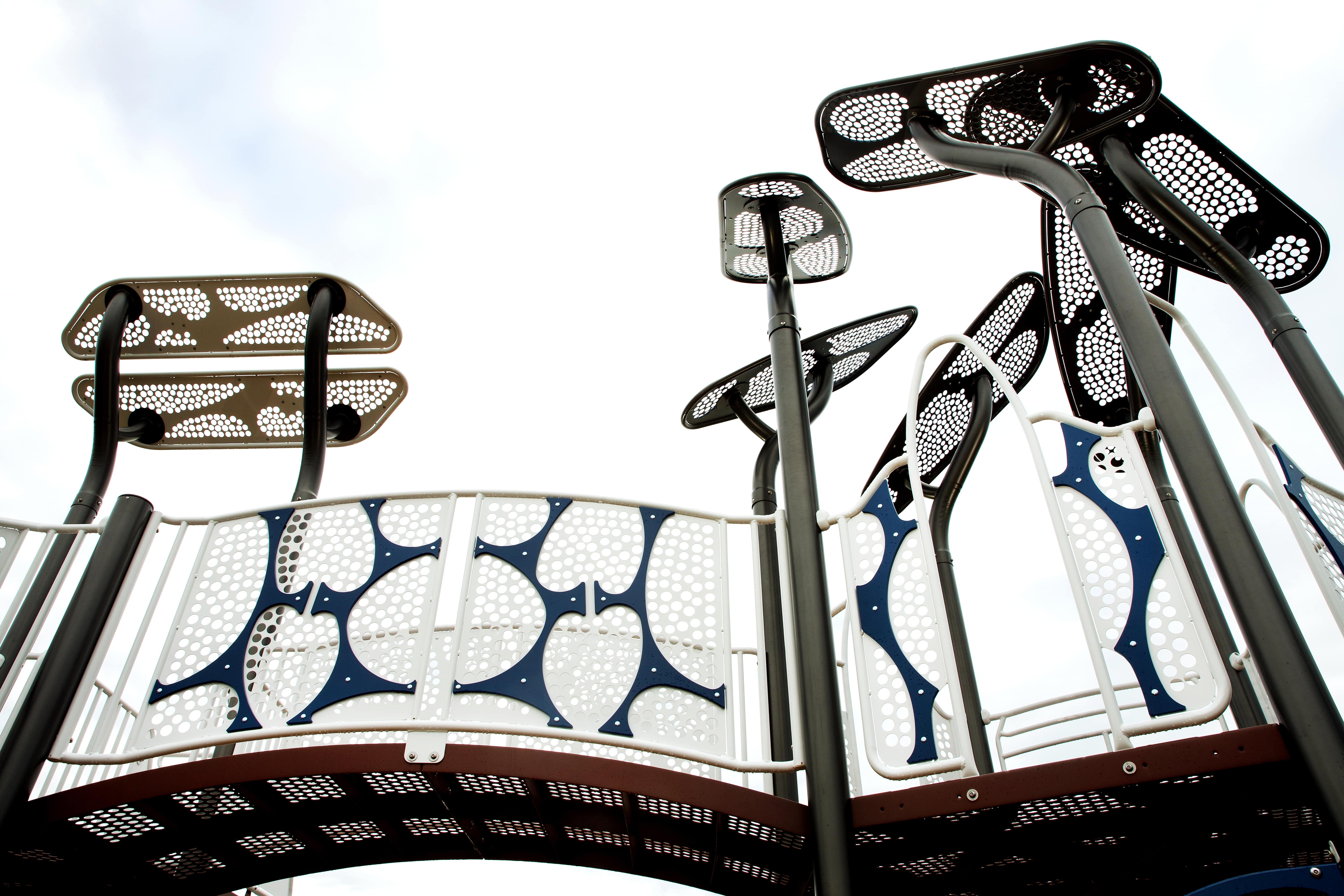 McConachie Subdivision (Edmonton, AB) playground in Edmonton, AB - playground swings and slides