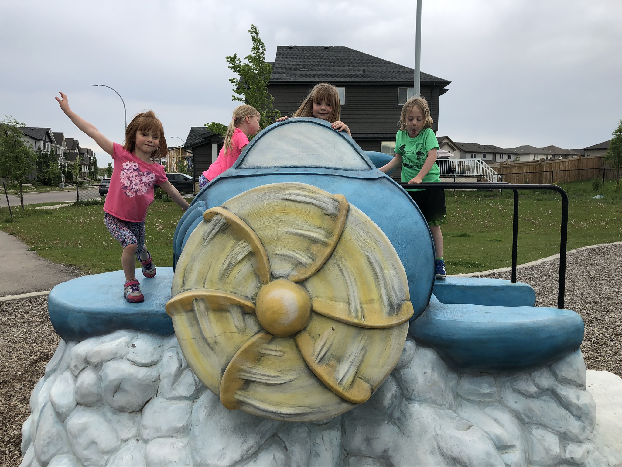 McConachie Subdivision (Edmonton, AB) in Edmonton, AB - playground detail and design features