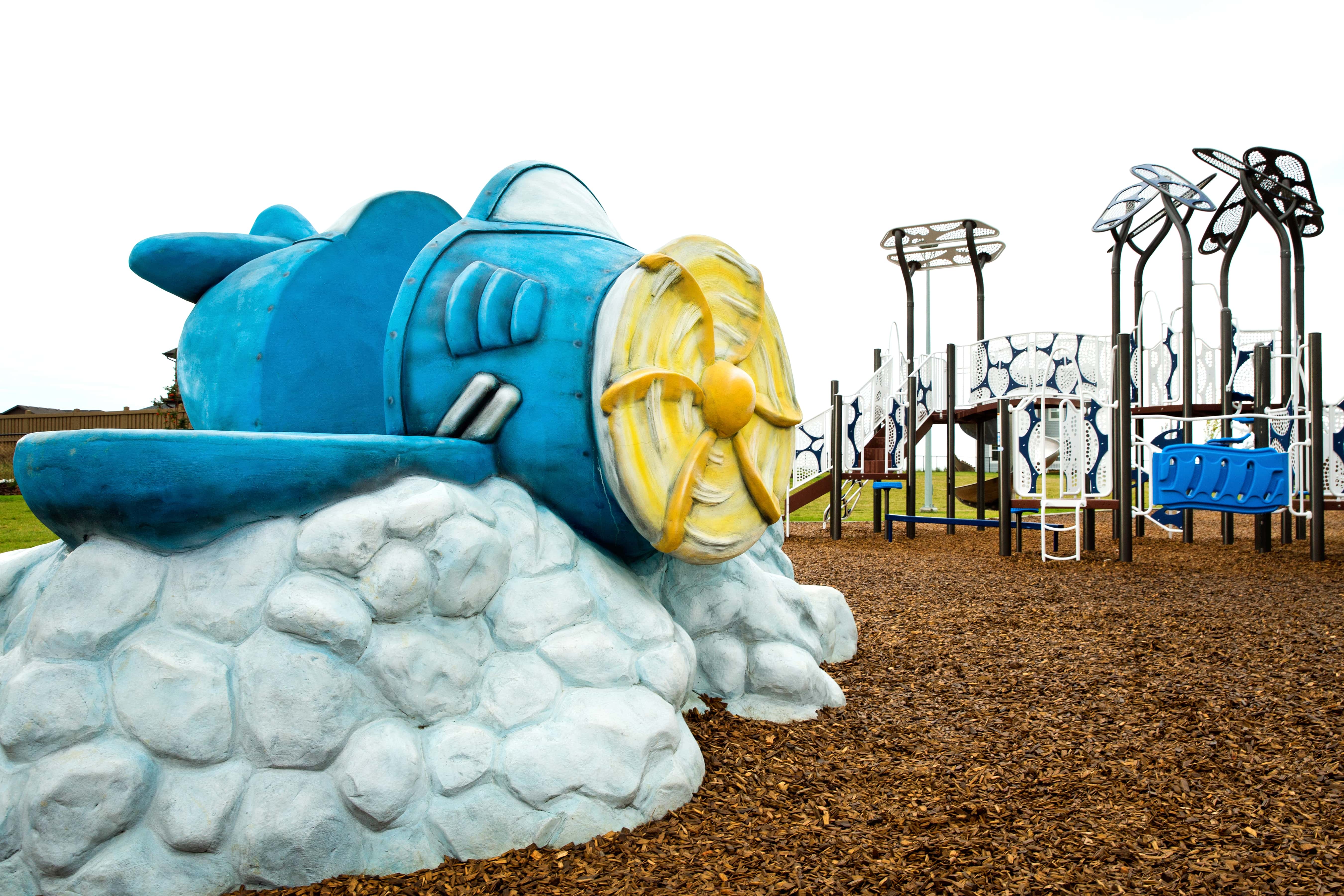 McConachie Subdivision (Edmonton, AB) playground in Edmonton, AB - inclusive play equipment