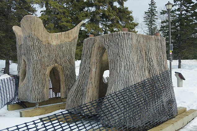 The Bears are Awake at Waskesui playground - overview of play area and equipment