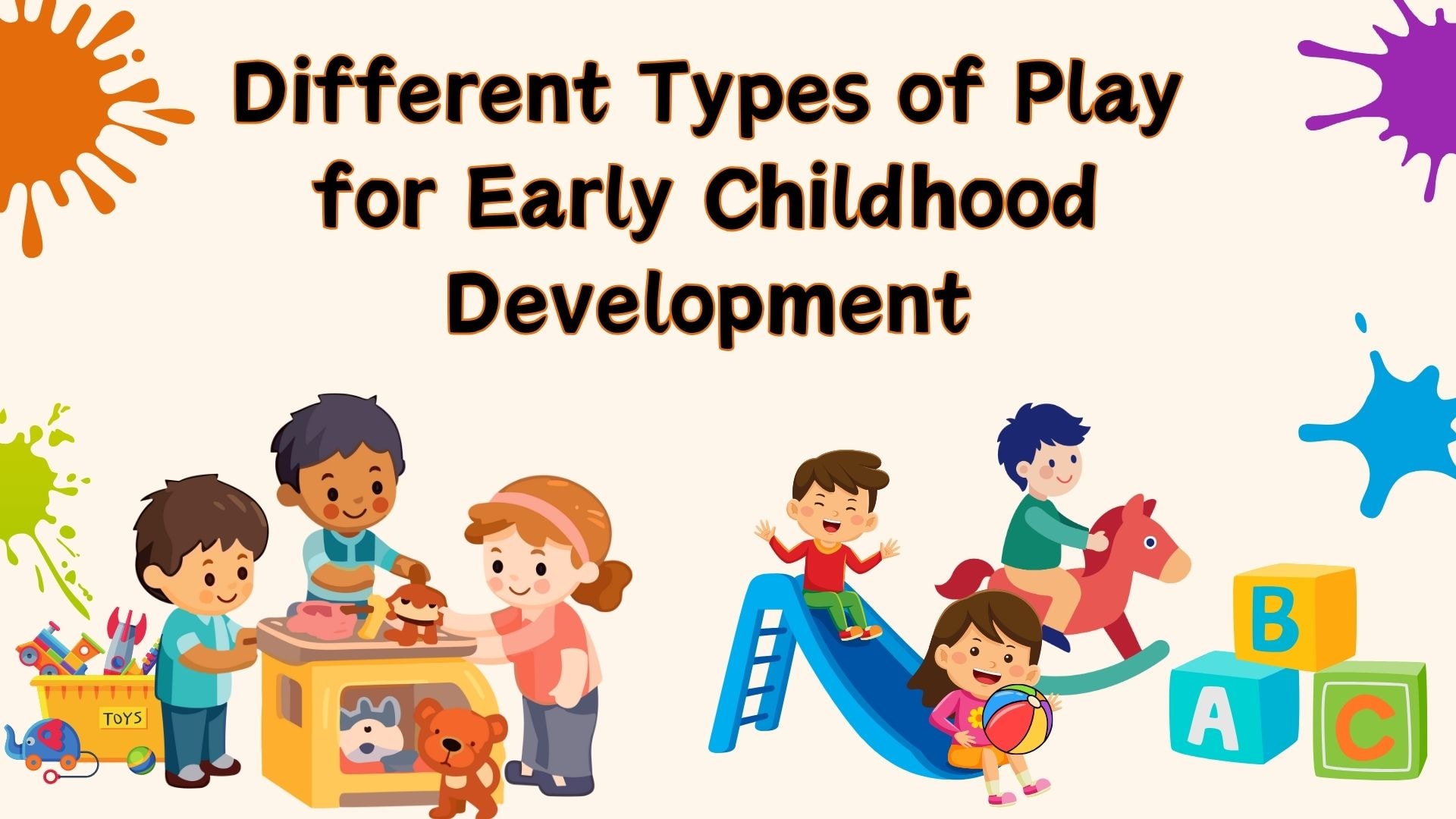 Early childhood play for engaging and inclusive play experiences in community play space