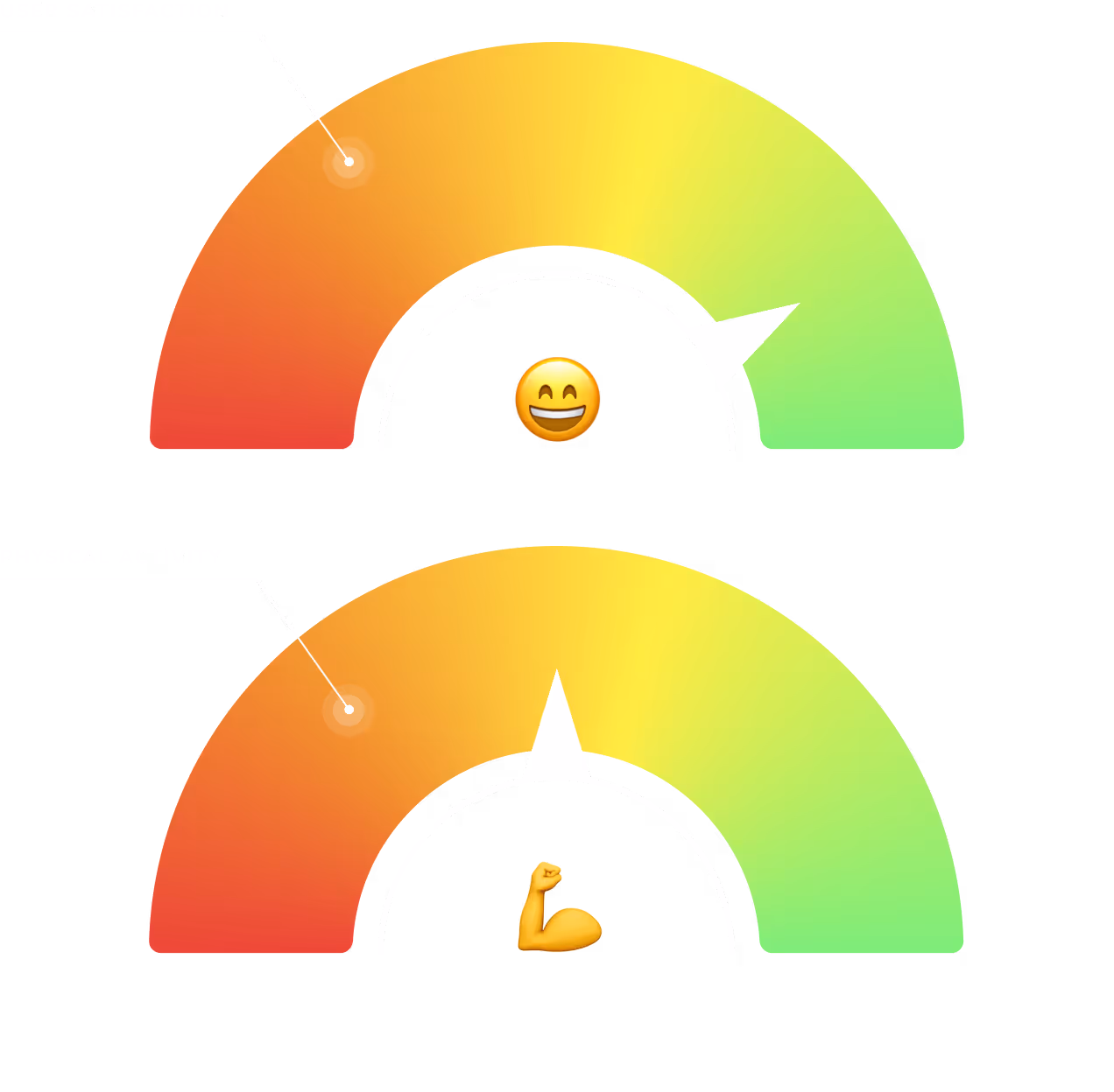 Physical activity levels and user satisfaction tracking counter