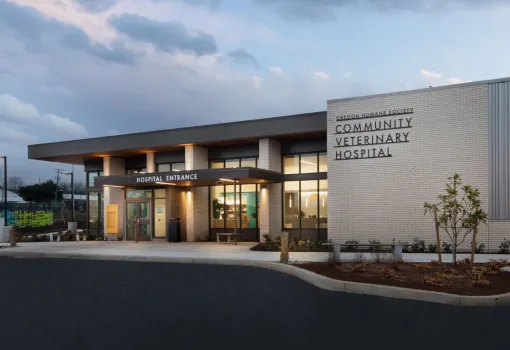 Outside view of the Oregon Humane Society.