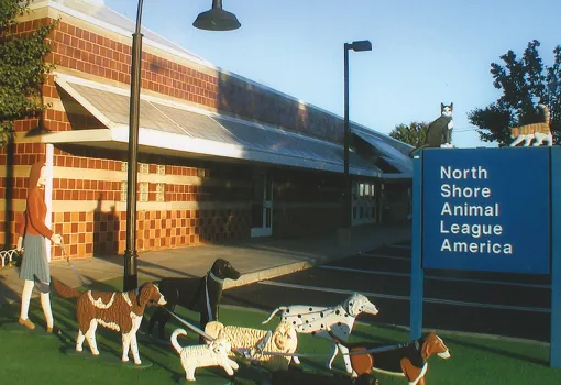 Outside view of the North Shore Animal League America.