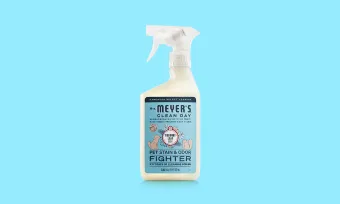 A bottle of Mrs. Meyers Clean Day for Pets.