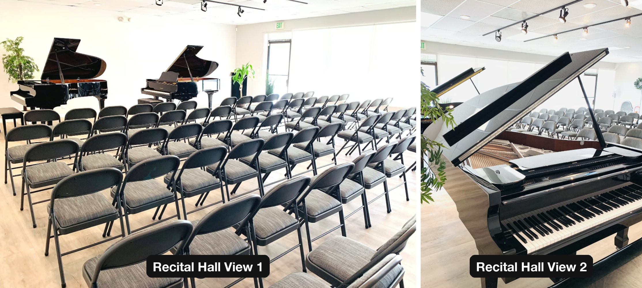 Recital Hall View 1 and View 2