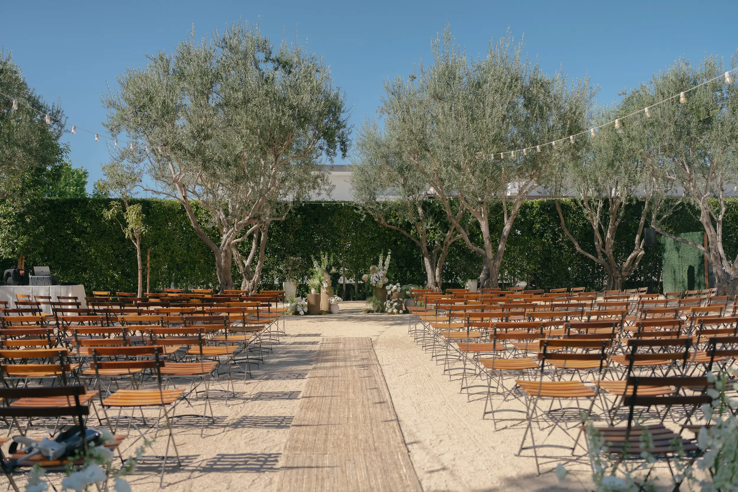 outdoor wedding ceremony at grand gimeno