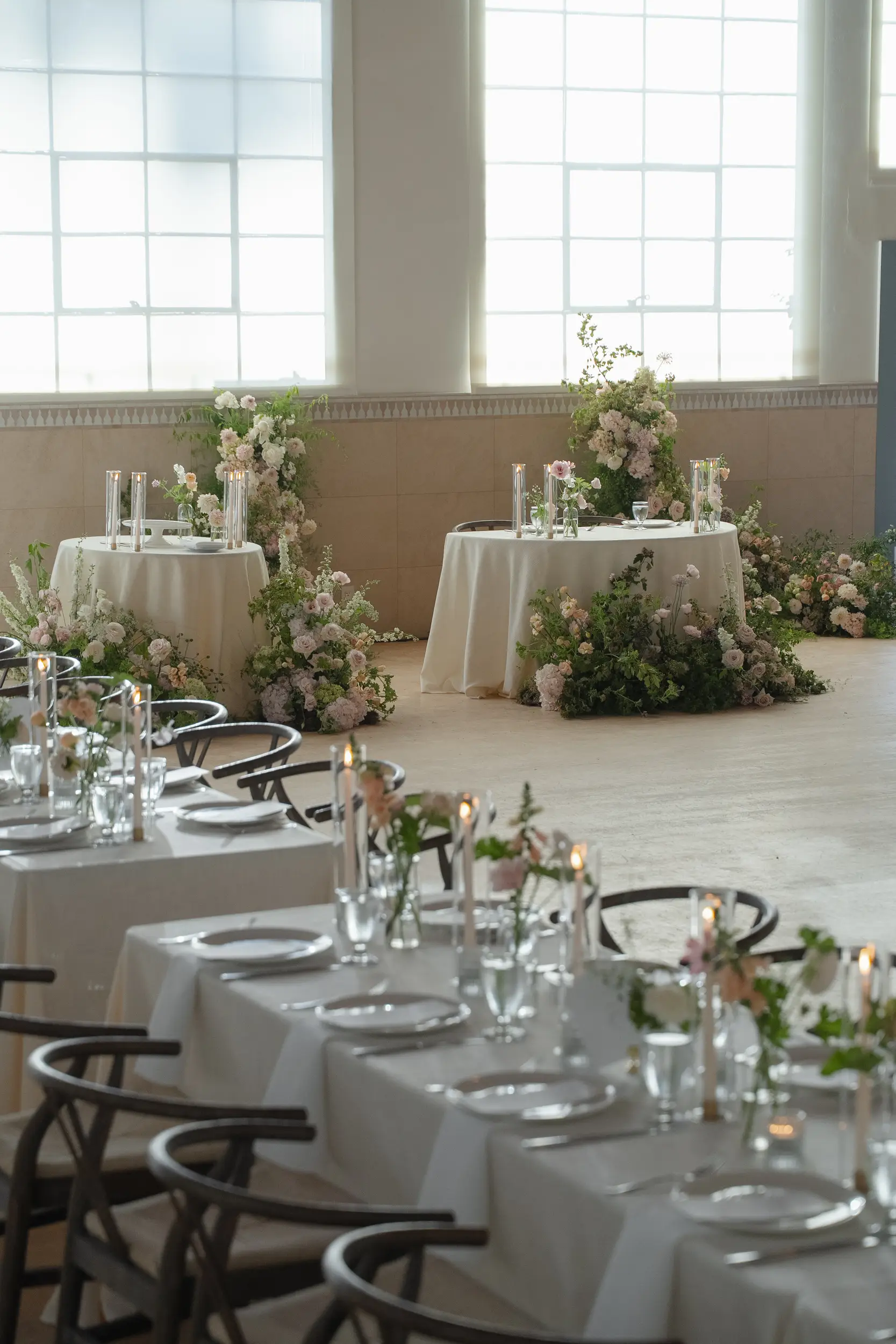 romantic indoor wedding