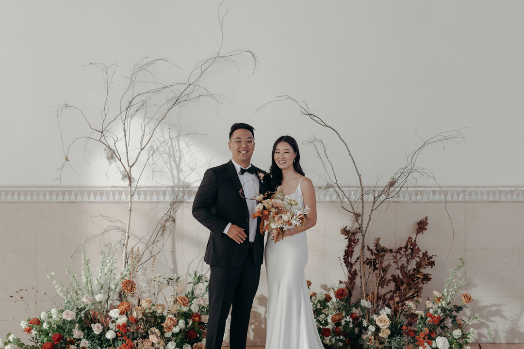 Fall Foliage and Floral Wedding
