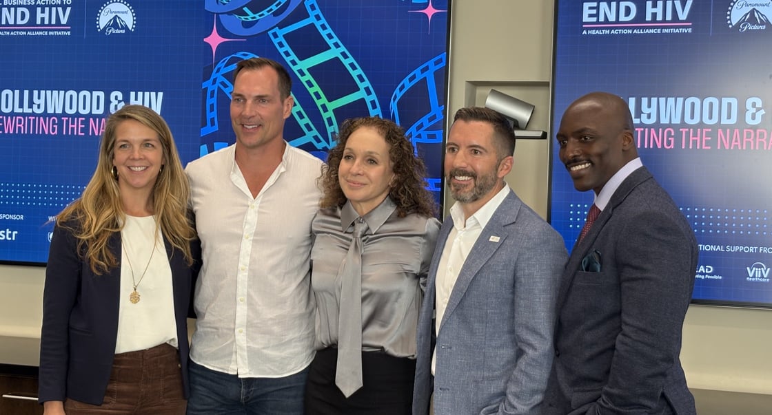 Coalition members at the Hollywood & HIV event.