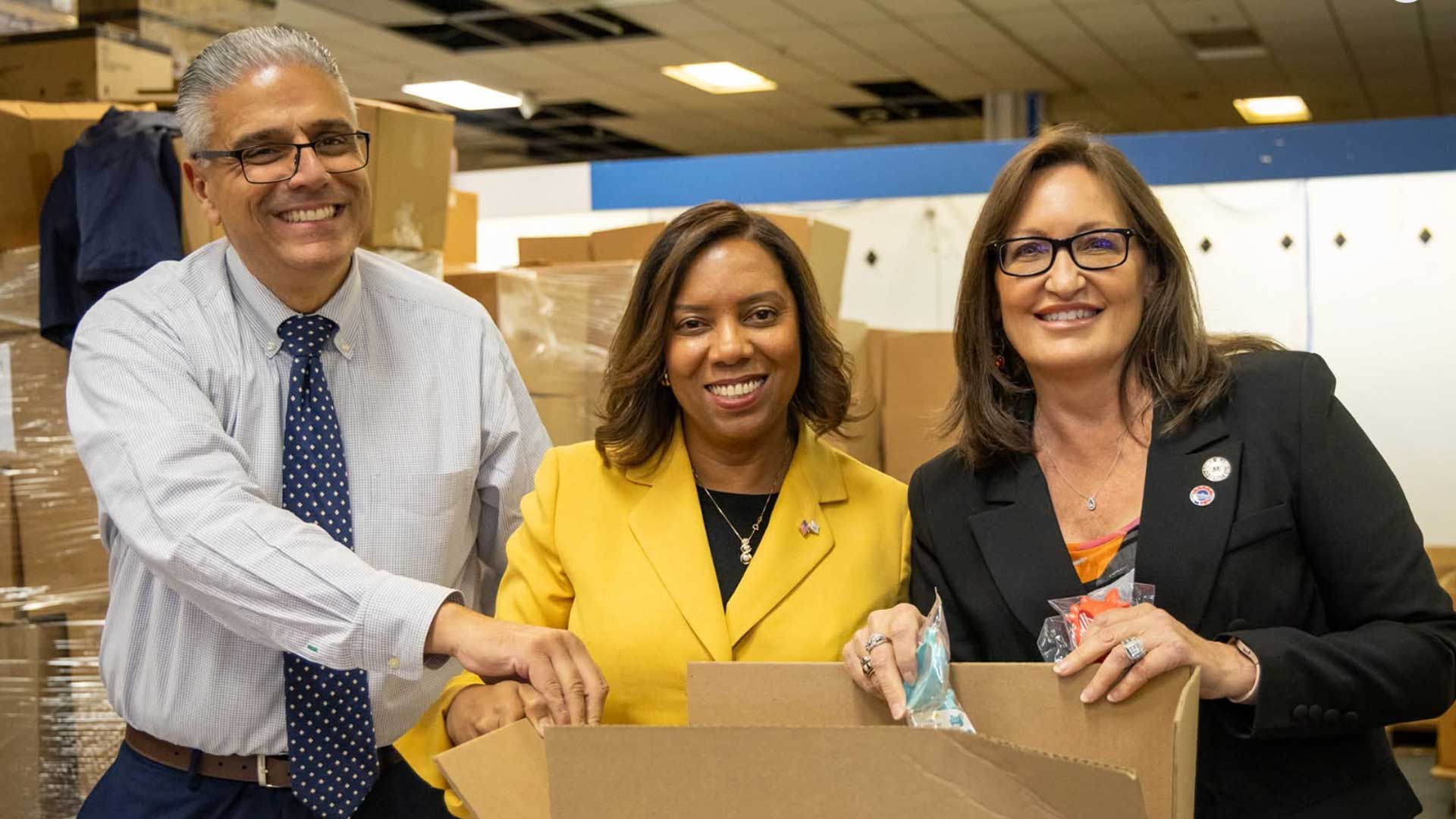 Senator Urso with constituents. 