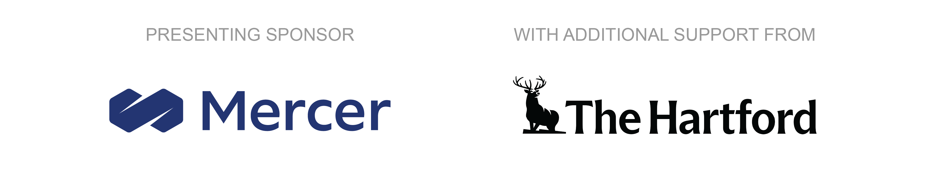 Presenting sponsor Mercer, with additional support from The Hartford