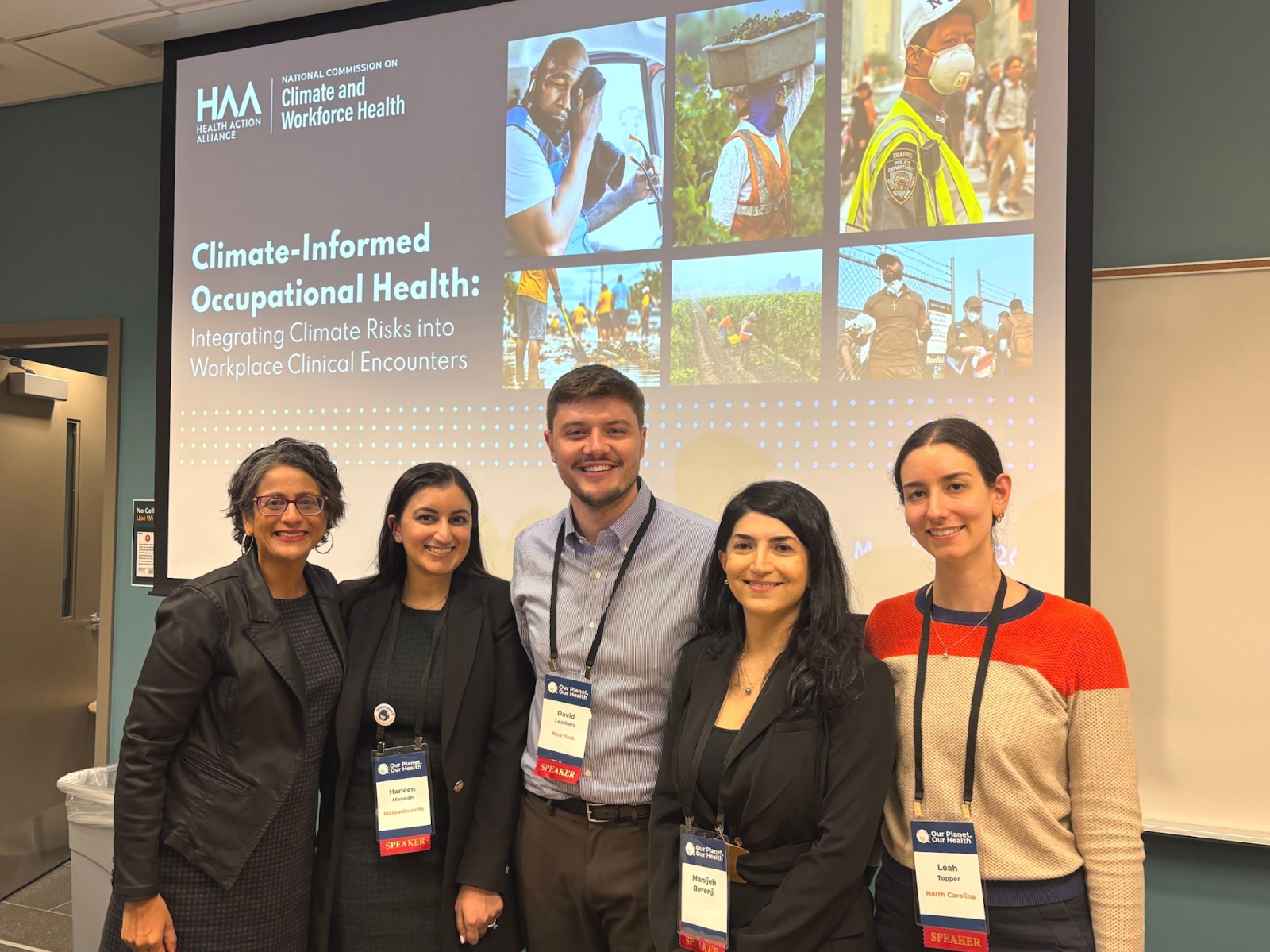 Presenters at Our Planet, Our Health Convention. 