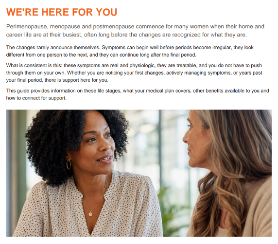 A preview of Choice Hotel's benefits guide.