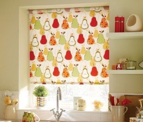 rèm roman cho nhà bếp