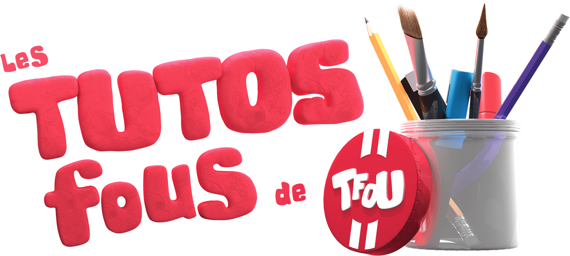 3D logo of the Tfou Les Tutos Fous TV show