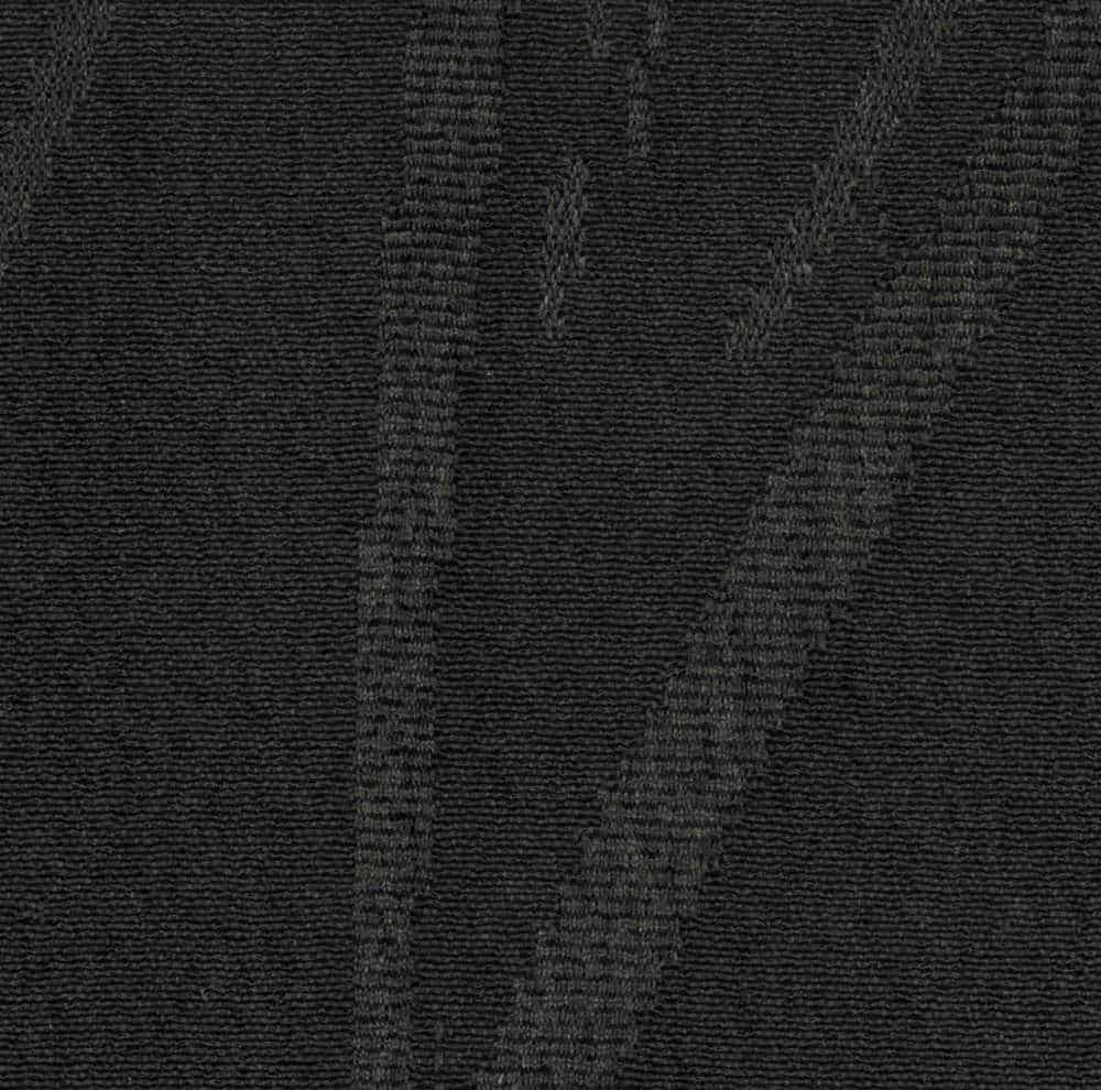 Dark textured fabric with subtle vertical striped pattern in shades of black