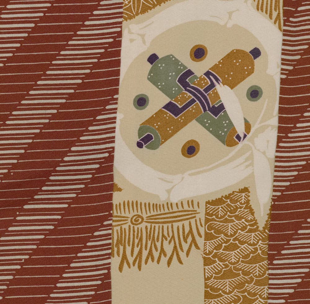 Stylized vintage illustration of an abstract airplane in muted colors