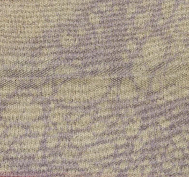 Mottled beige and lavender textured fabric with woven pattern