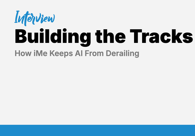 Building the Tracks for AI