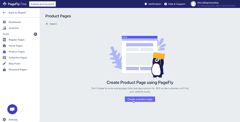 Build your product pages with PageFly