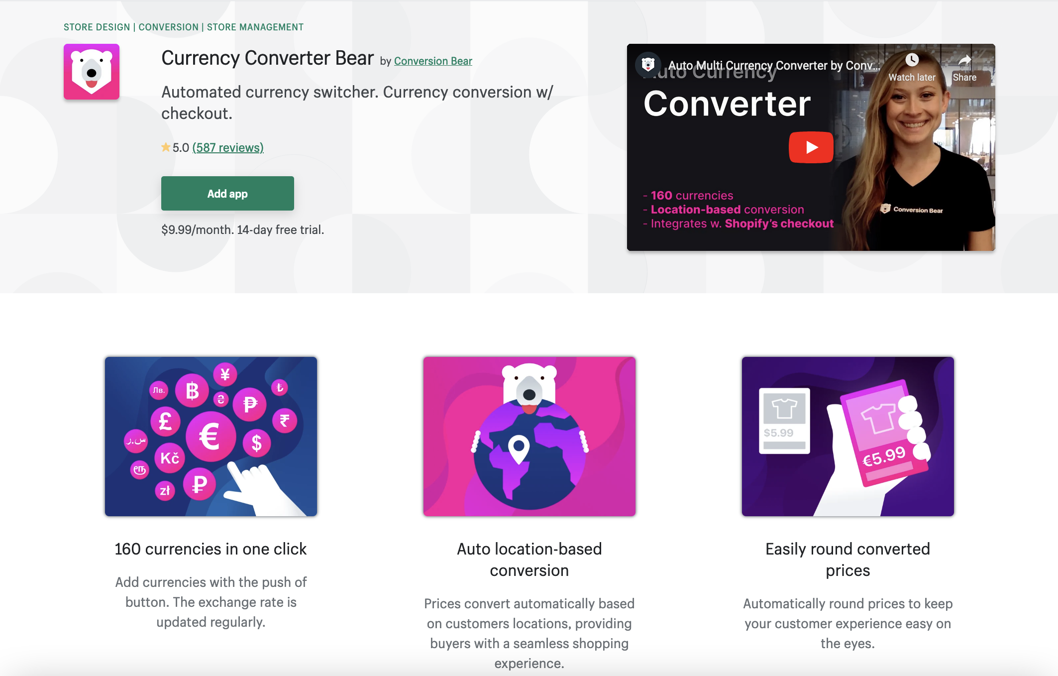 Currency Converter Bear by Conversion Bear