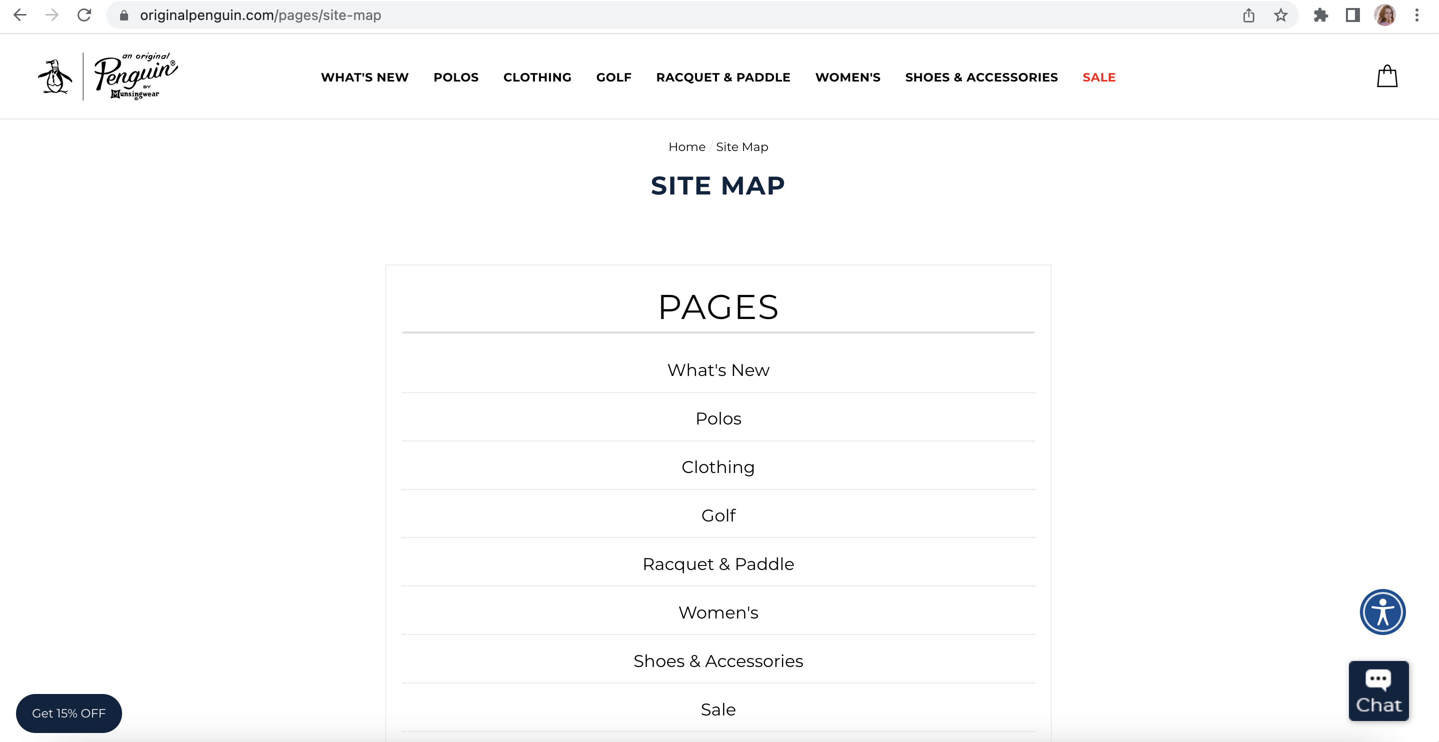 Shopify HTML sitemap