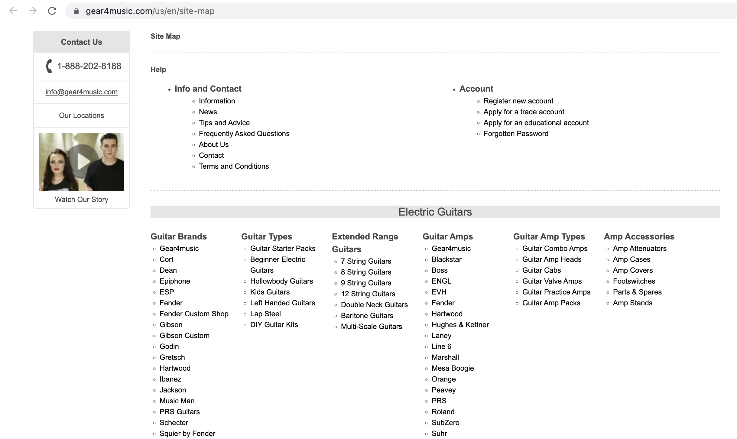 Shopify HTML sitemap