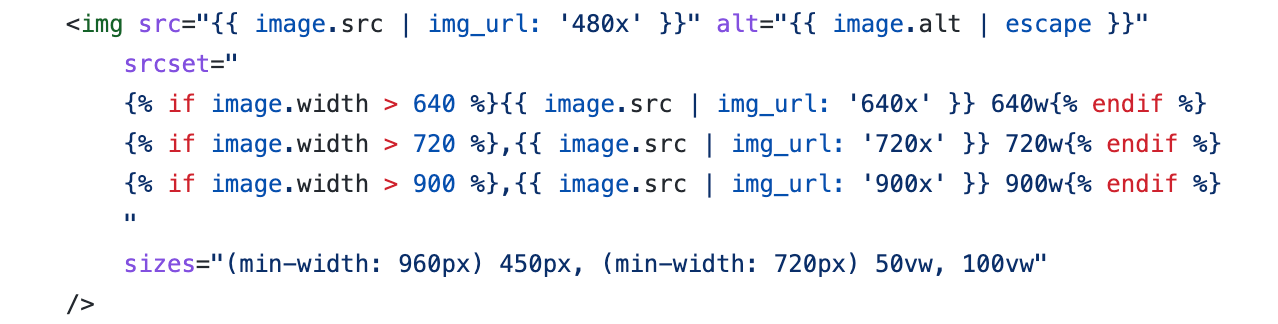 Indicating multiple dimensions for responsive images