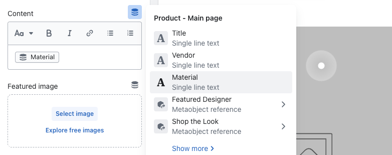 Displaying metafield on the storefront