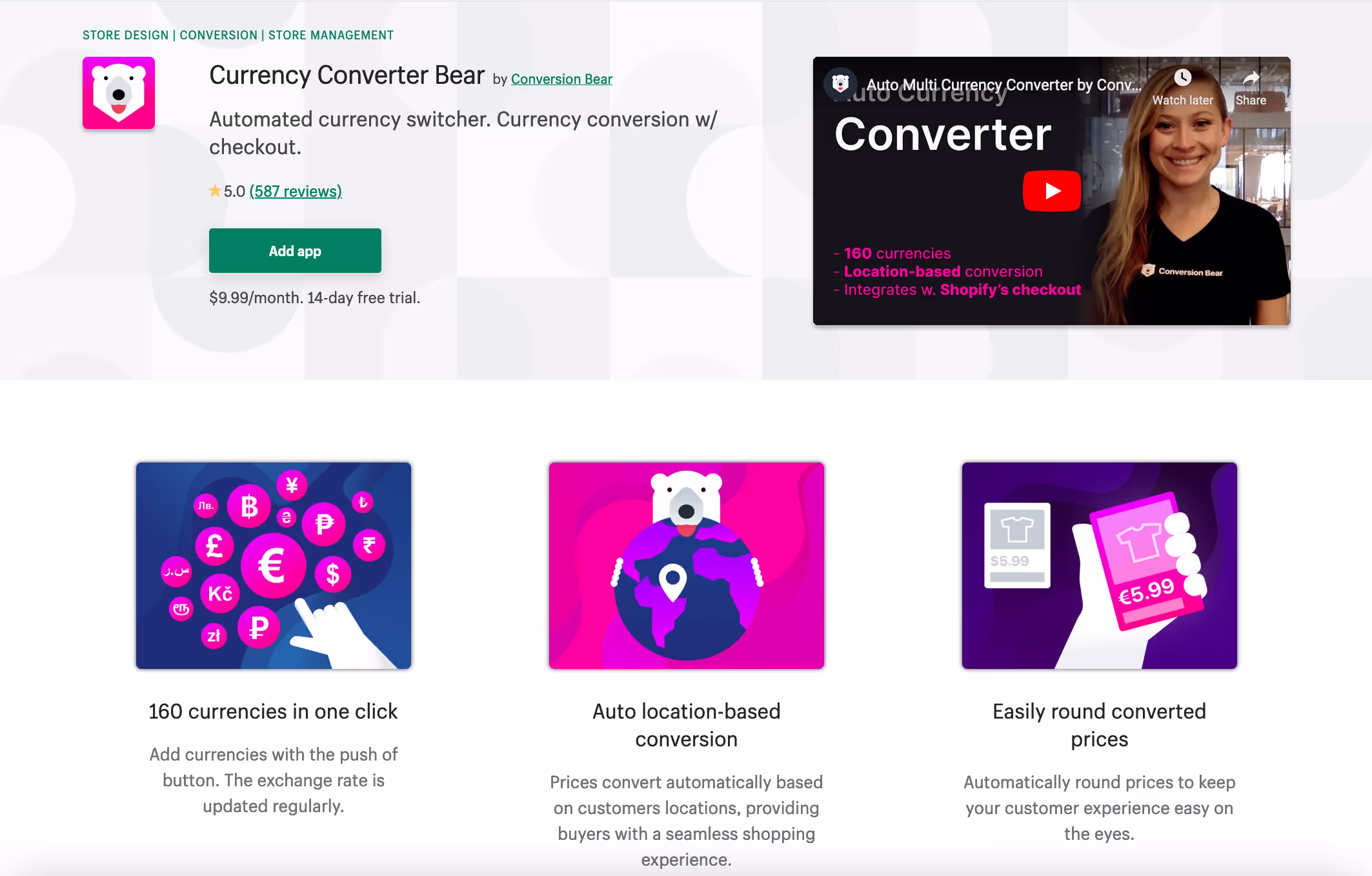 Currency Converter Bear by Conversion Bear